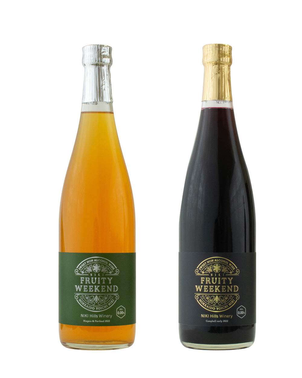 【2本セット】FruityWeekend ナイアガラ&ポートランド100% 720ml,キャンベル・アーリー100% 720ml